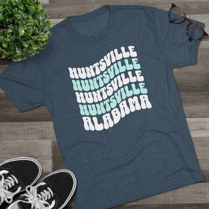 Huntsville AL Wavy Repeat T-Shirt