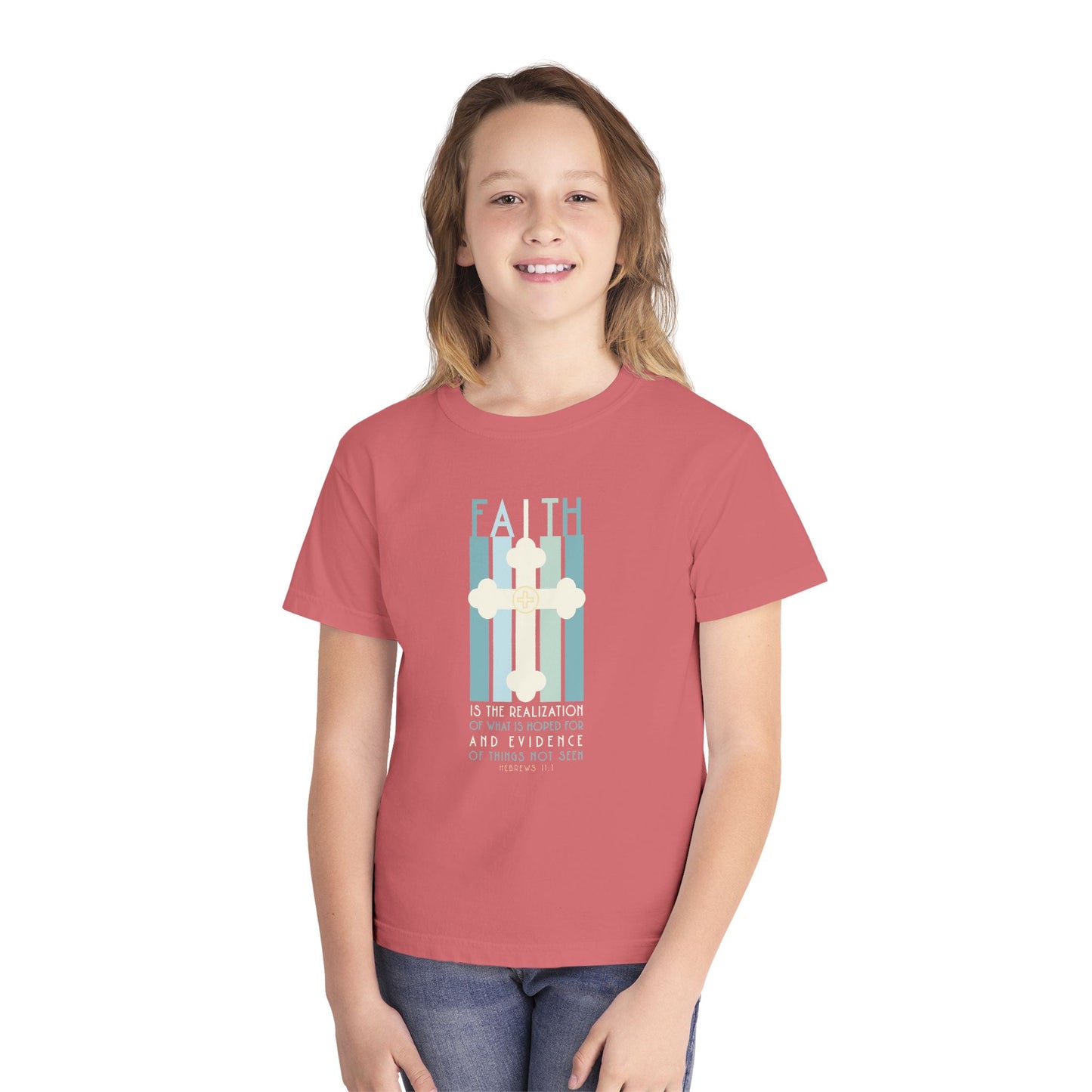 Hebrews 11:1 Faith Youth Graphic T-Shirt