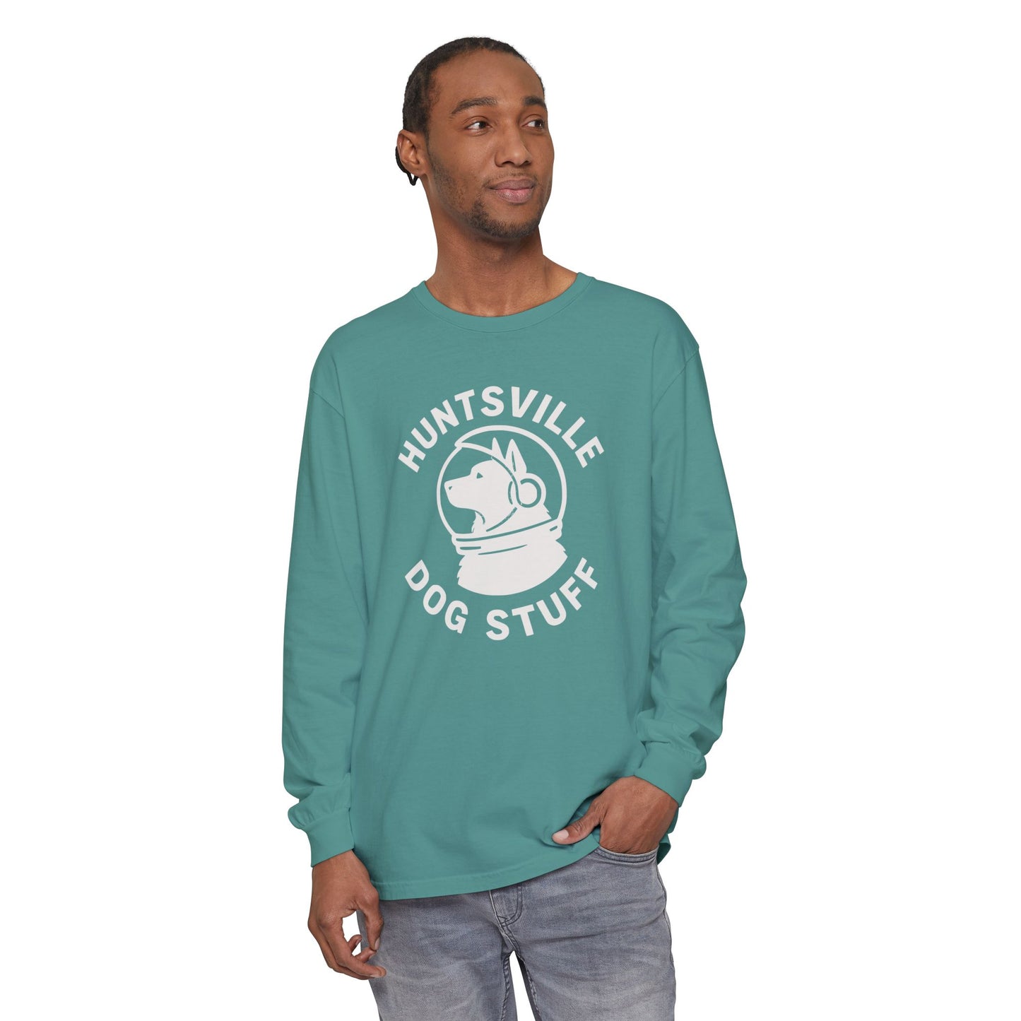 Huntsville Dog Stuff Long Sleeve T-Shirt - Plain Back
