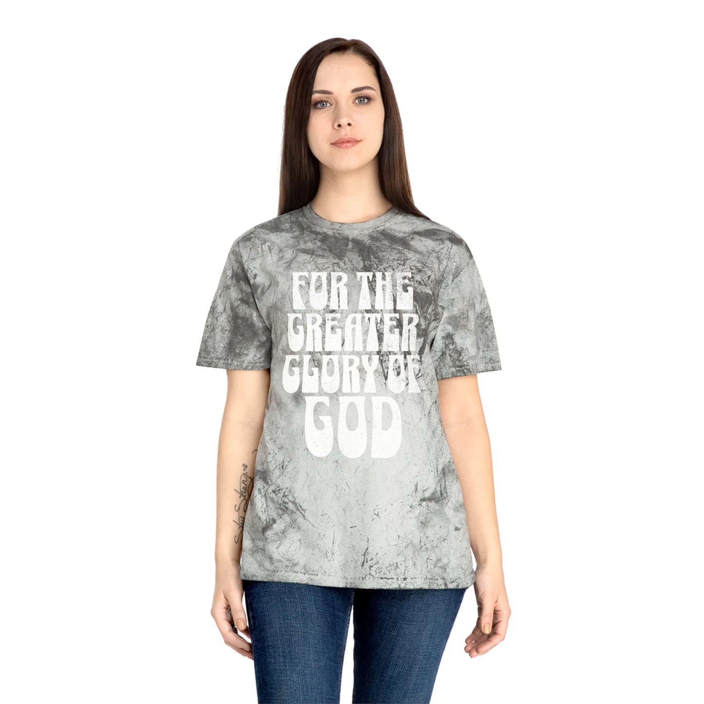 For the Greater Glory of God - Bubble Font Version - T-Shirt