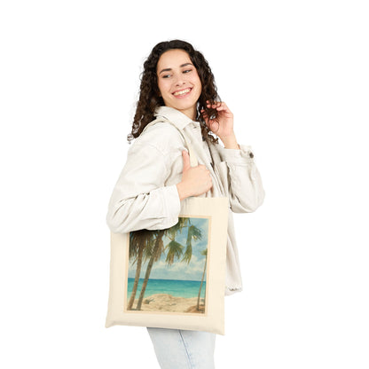 Tropical Beach Watercolor Tote