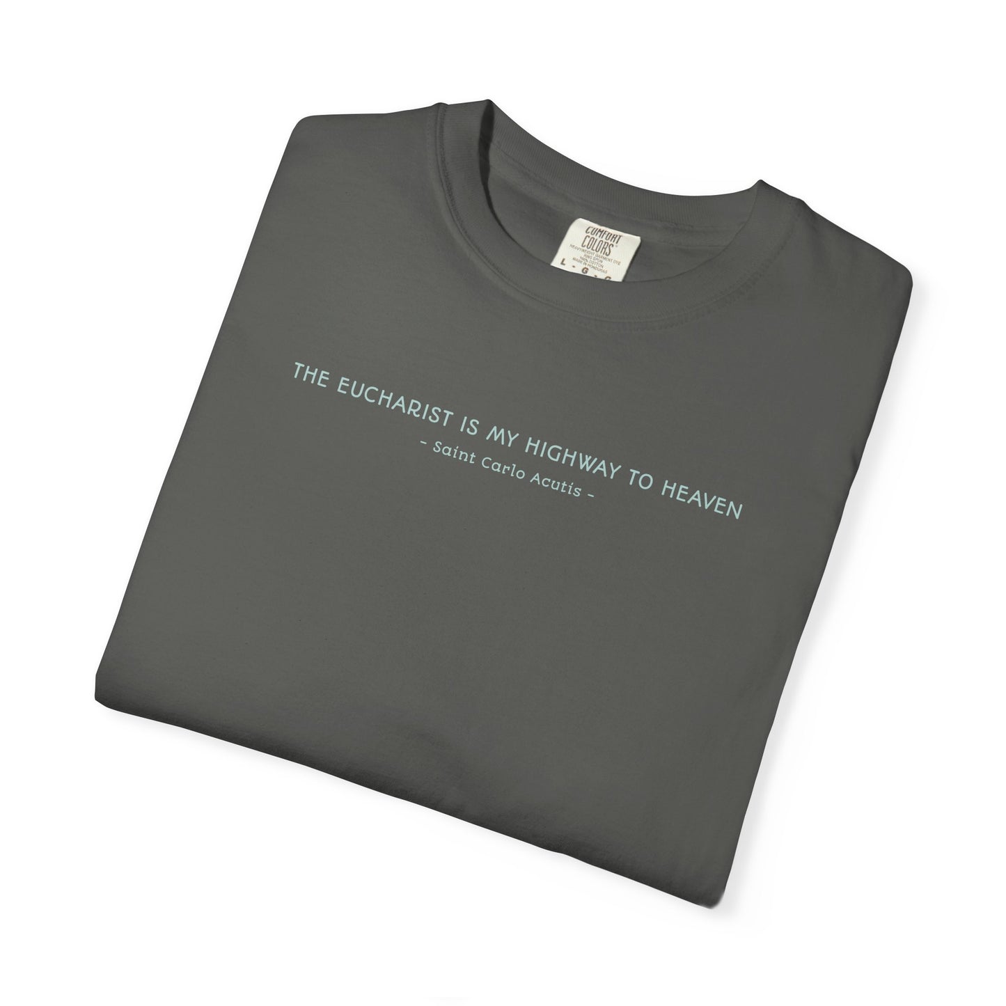 Saint Carlo Acutis - Eucharist Highway to Heaven - Graphic T-Shirt