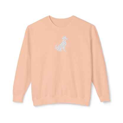Dog Floral Silhouette Lightweight Sweatshirt