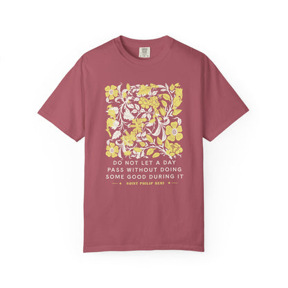 Saint Philip Neri Floral Graphic T-Shirt