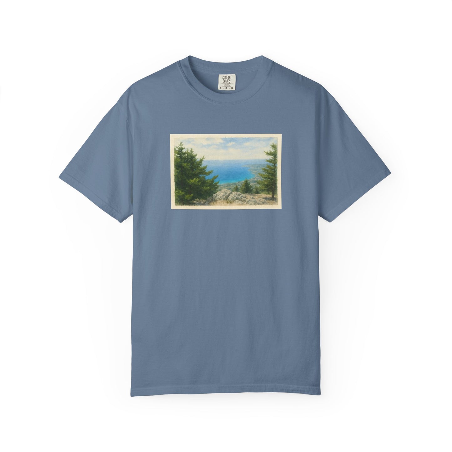 Greece Watercolor Graphic T-Shirt