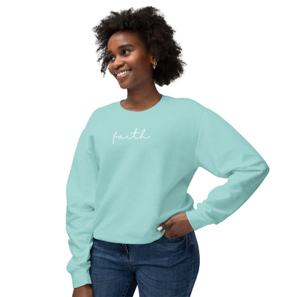 Faith Script Lightweight Sweatshirt