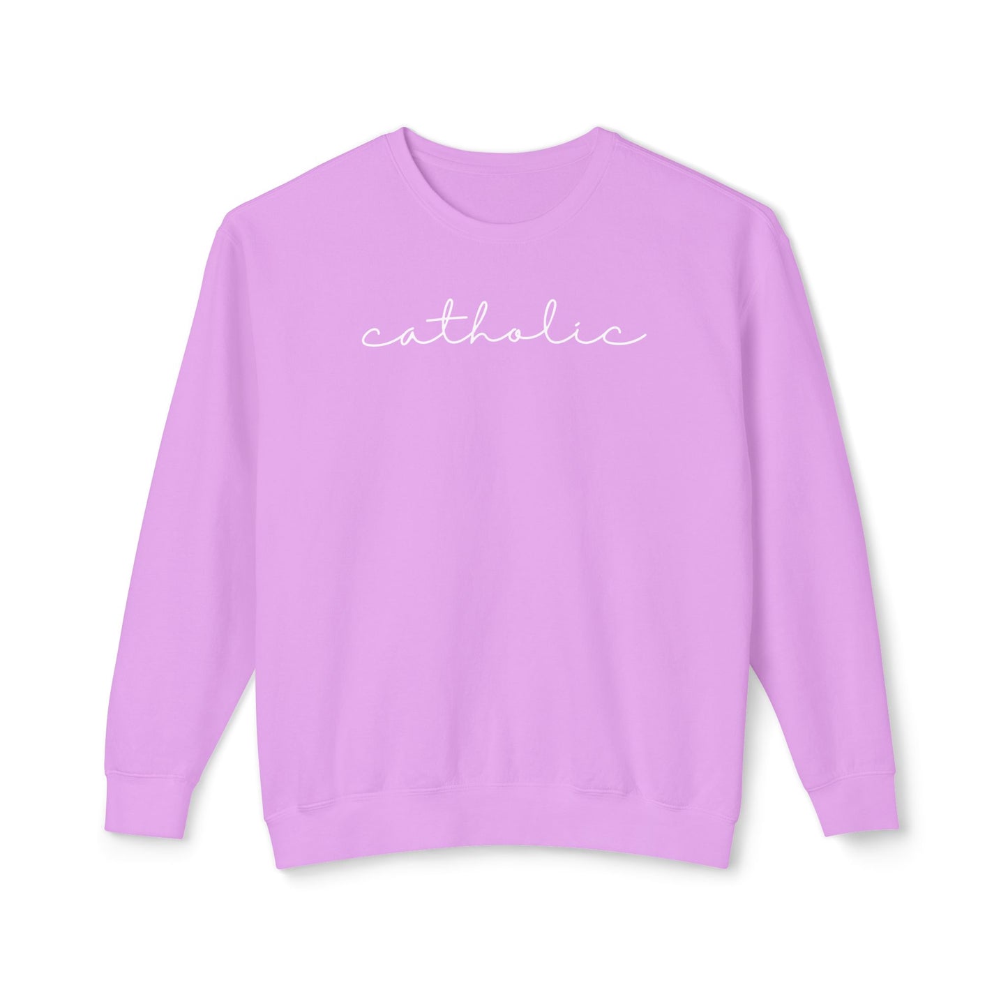 Catholic Script Lightweight Sweatshirt