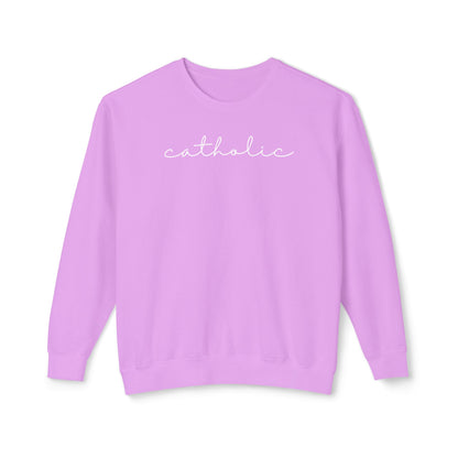 Catholic Script Lightweight Sweatshirt