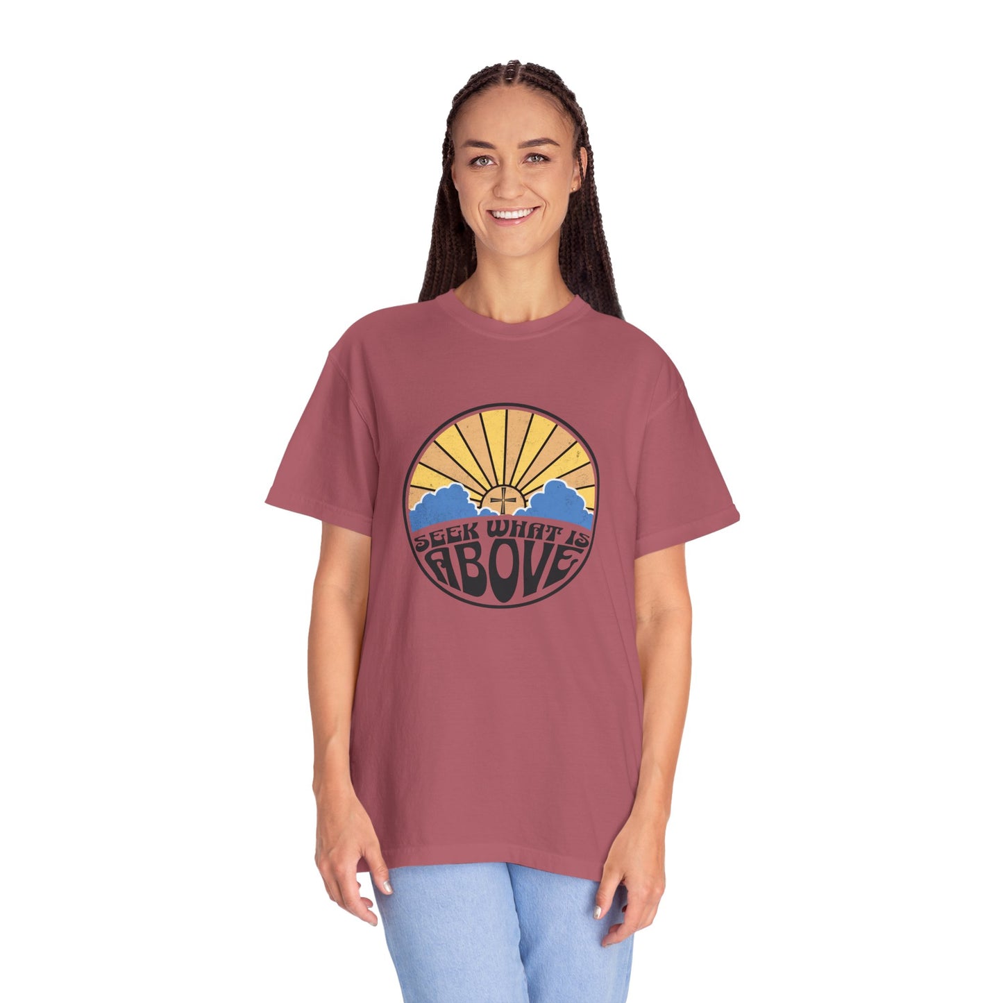 Seek What is Above Graphic T-Shirt