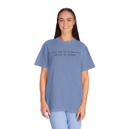 Matthew 5:14 - A City Set on a Mountain - Graphic T-Shirt