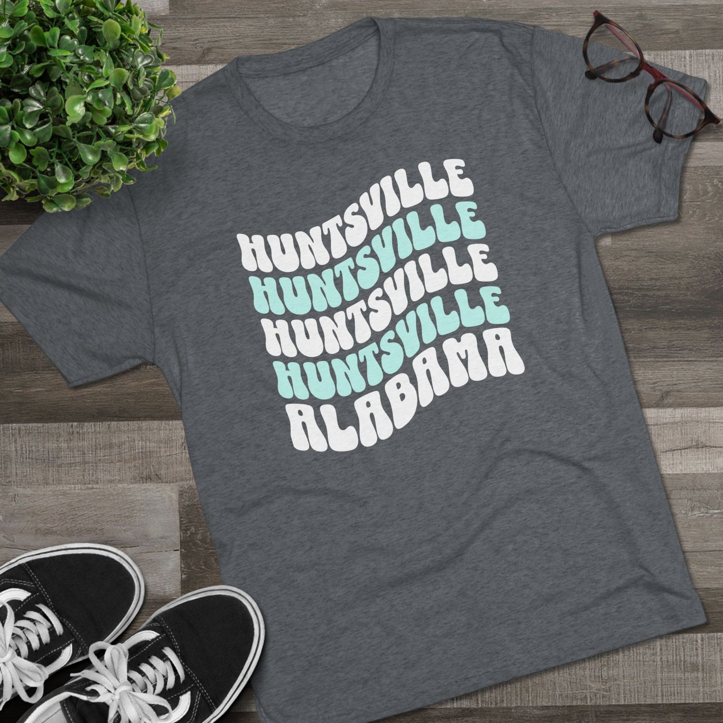 Huntsville AL Wavy Repeat T-Shirt
