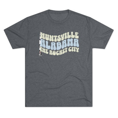Huntsville AL Rocket City Wavy Font T-Shirt