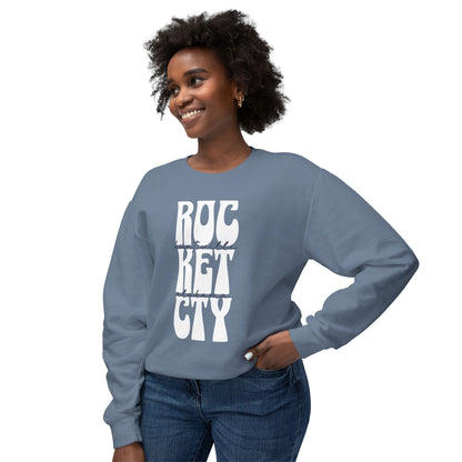 Rocket City Block Lettering Lightweight Sweatshirt