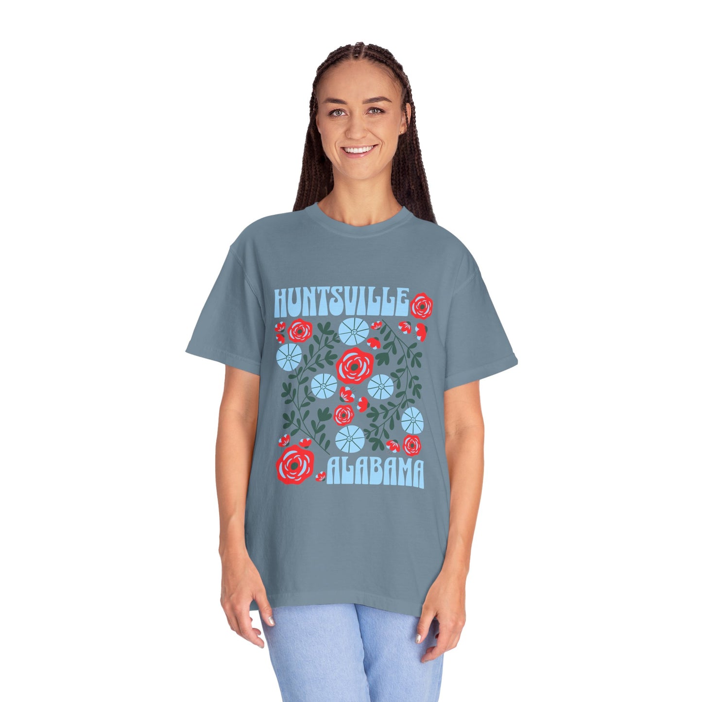 Floral Huntsville 100% Cotton T-Shirt