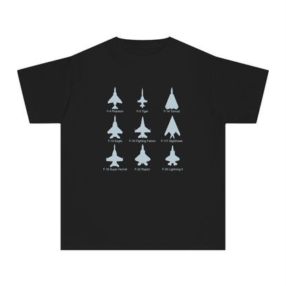 United States Fighter Jets Youth Graphic T-Shirt
