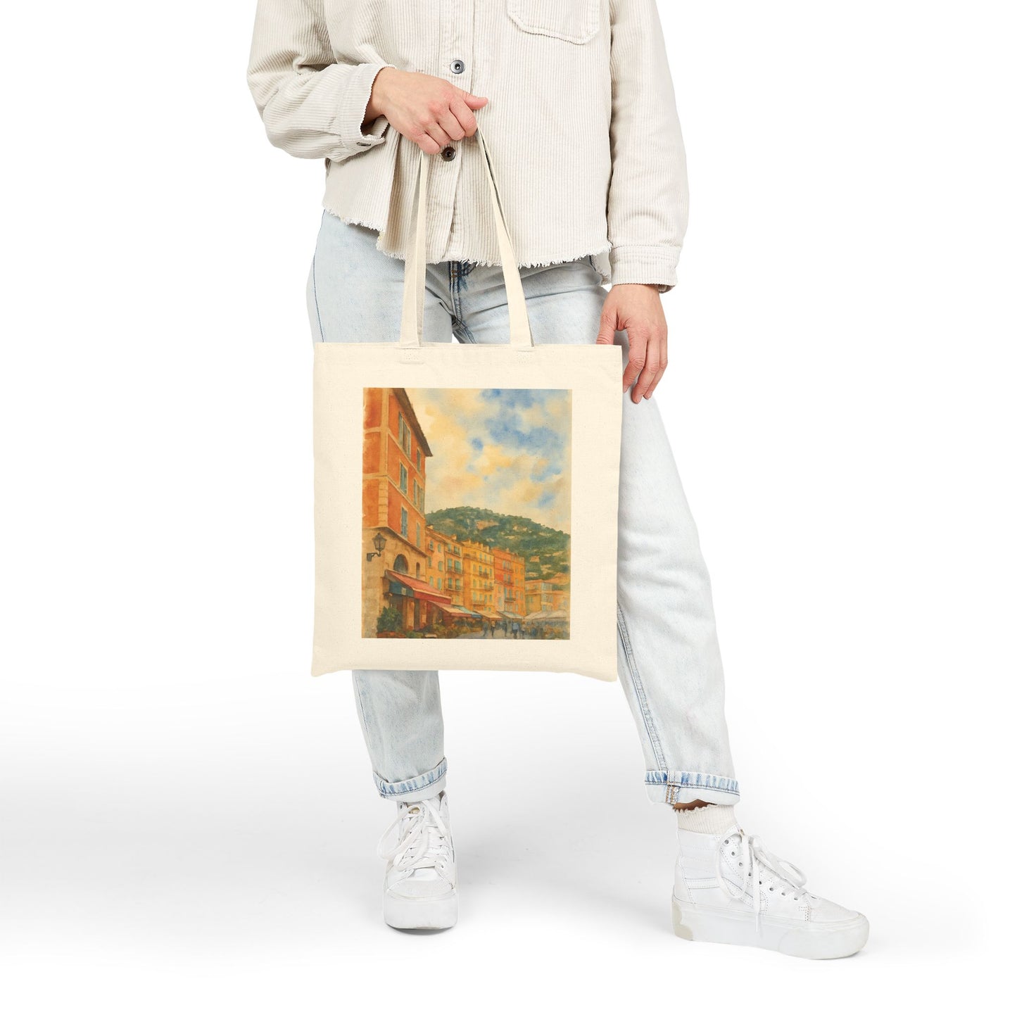 Villefranche-sur-Mer Watercolor Tote