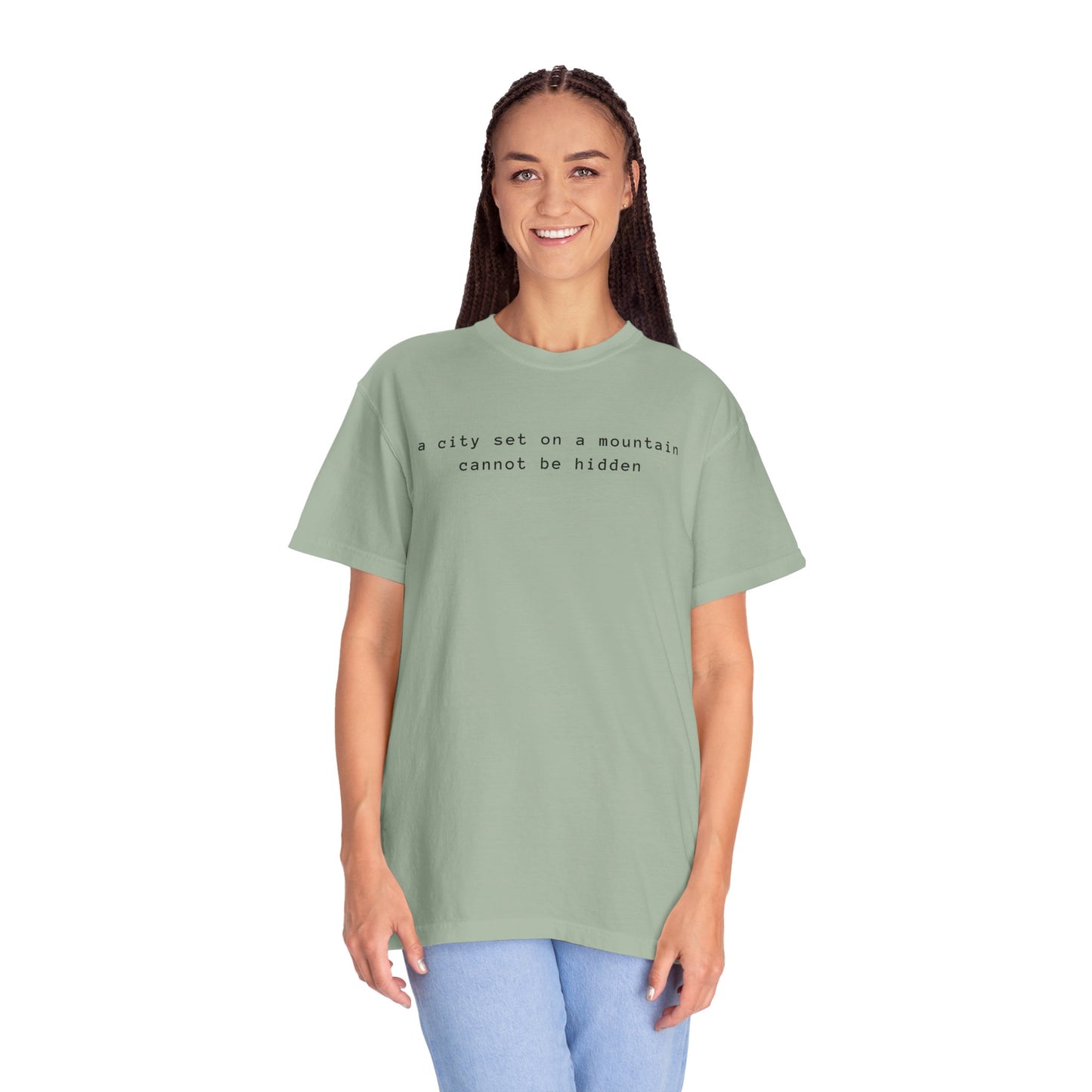 Matthew 5:14 - A City Set on a Mountain - Graphic T-Shirt