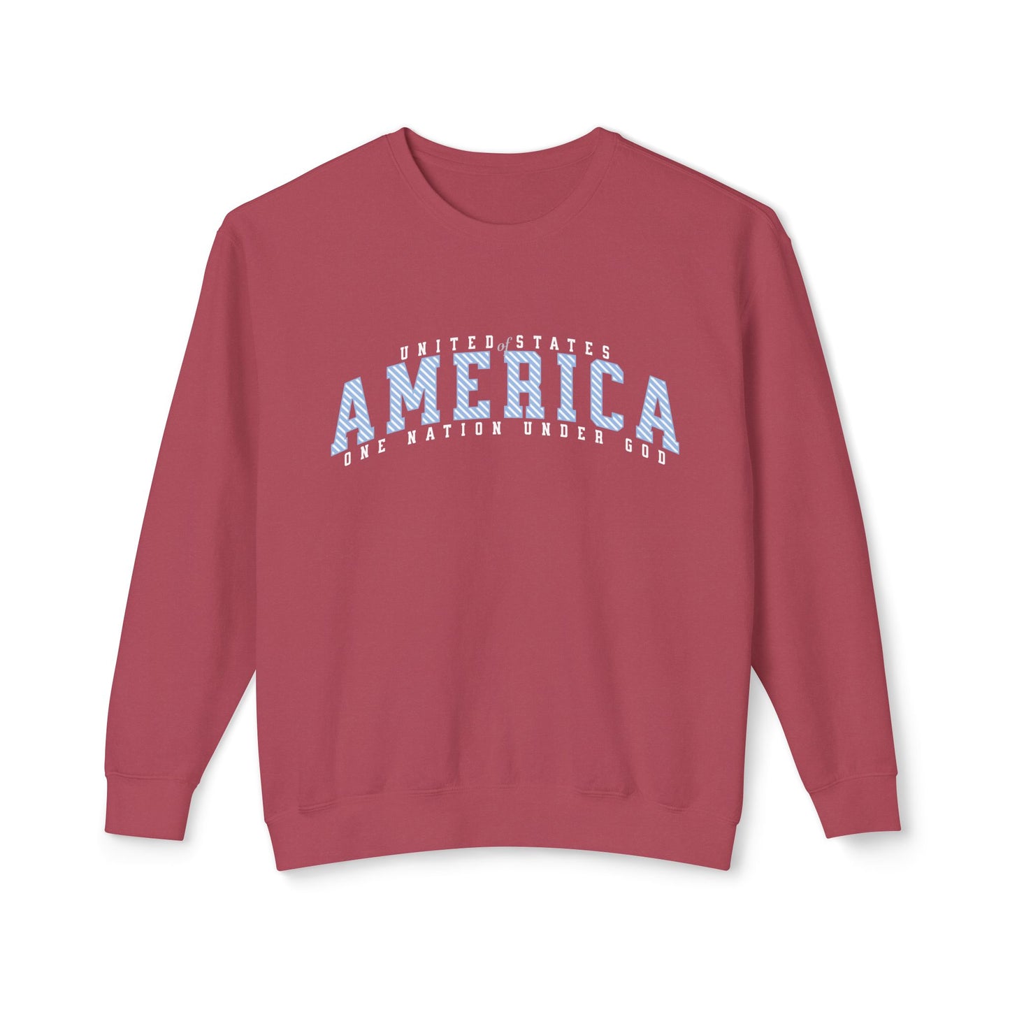 USA One Nation Under God Lightweight Sweatshirt