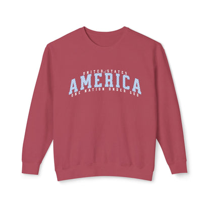 USA One Nation Under God Lightweight Sweatshirt