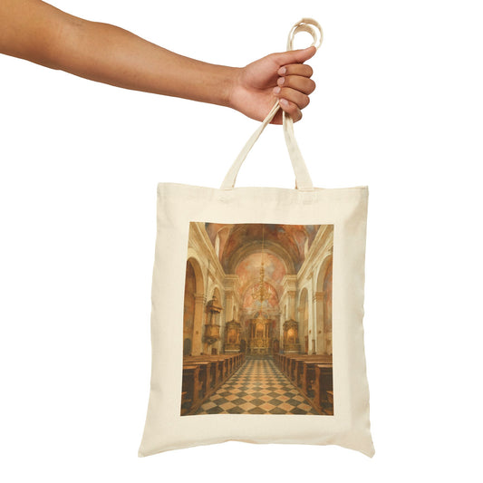 Church of the Annunciation in Ljubljana Watercolor Tote