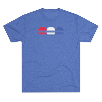 Patriotic Chasing Sunsets Tri-Blend T-Shirt