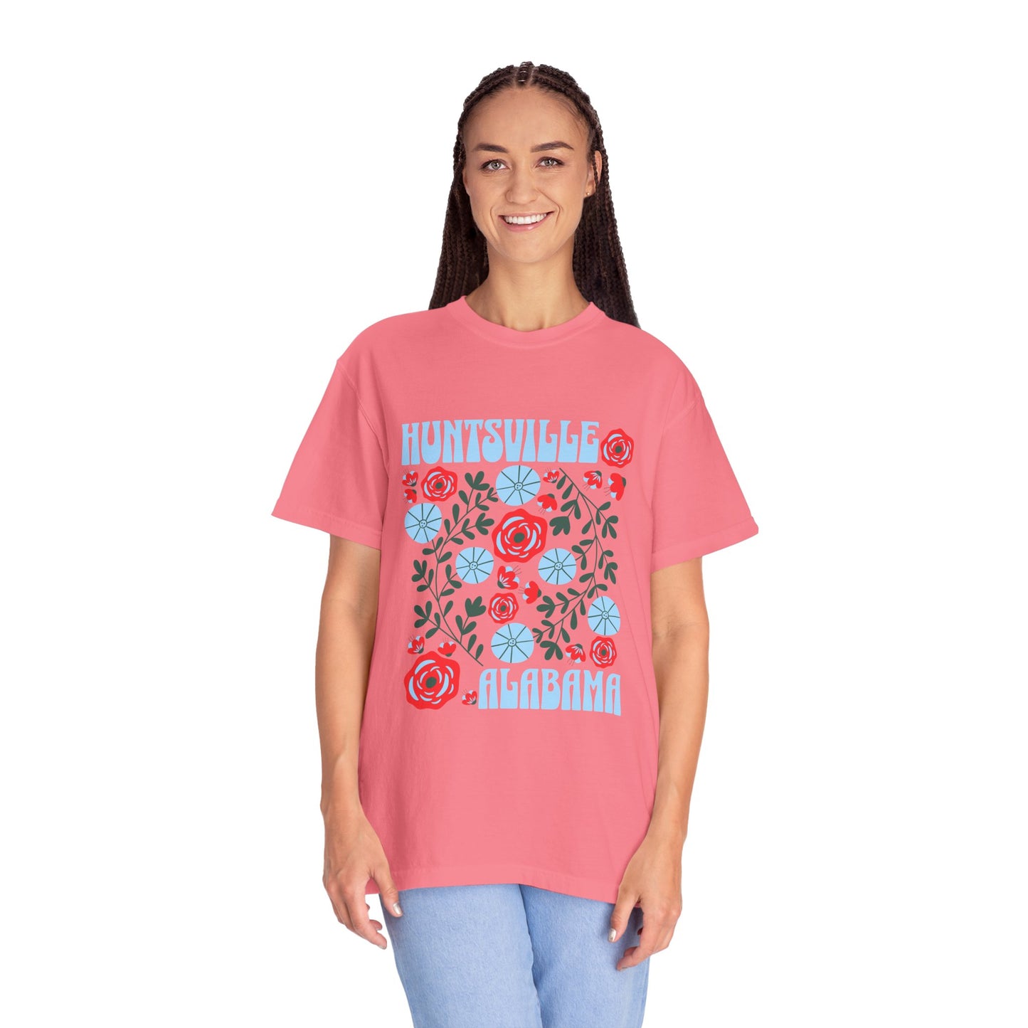 Floral Huntsville 100% Cotton T-Shirt