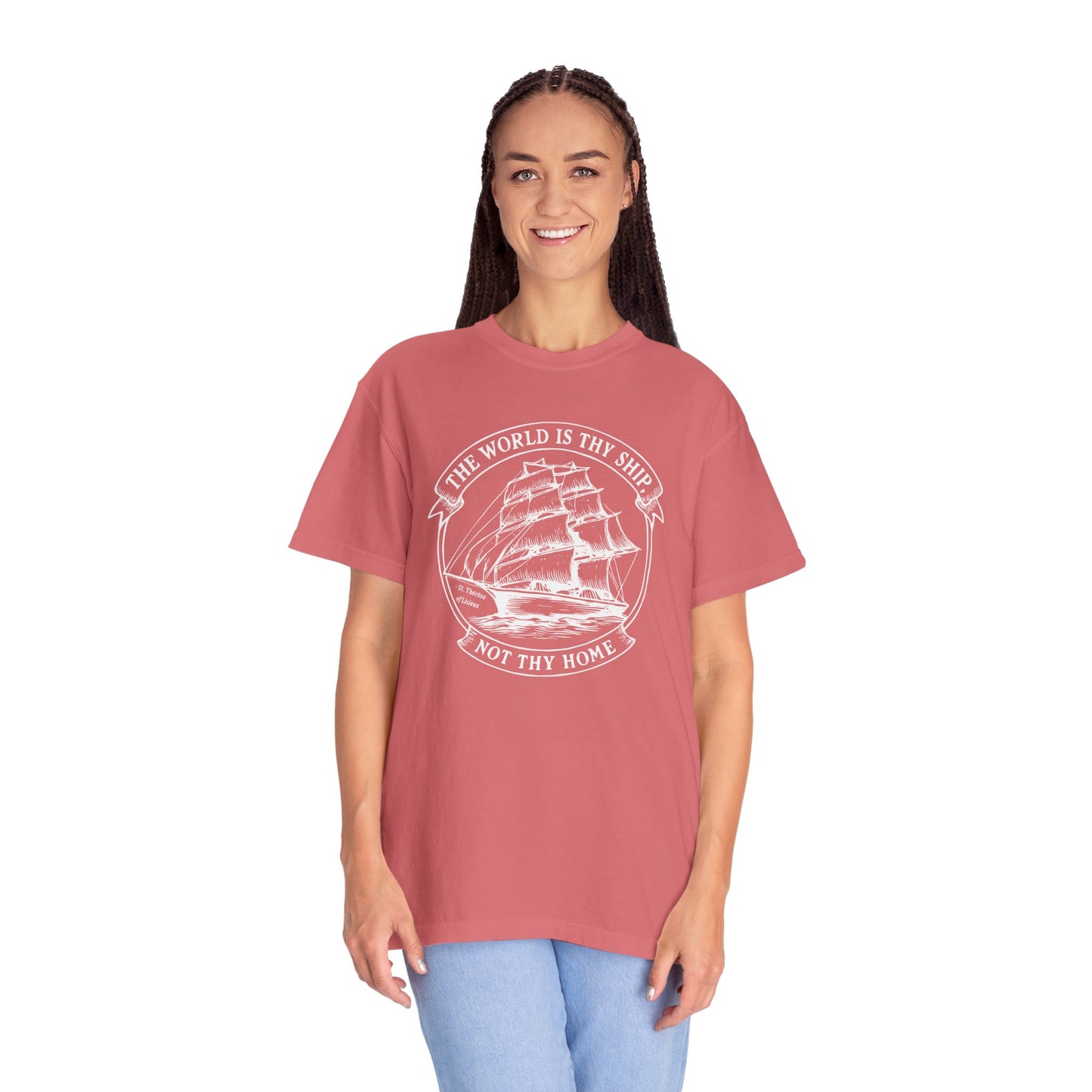 Saint Thérèse of Lisieux - World is Thy Ship - Graphic T-Shirt