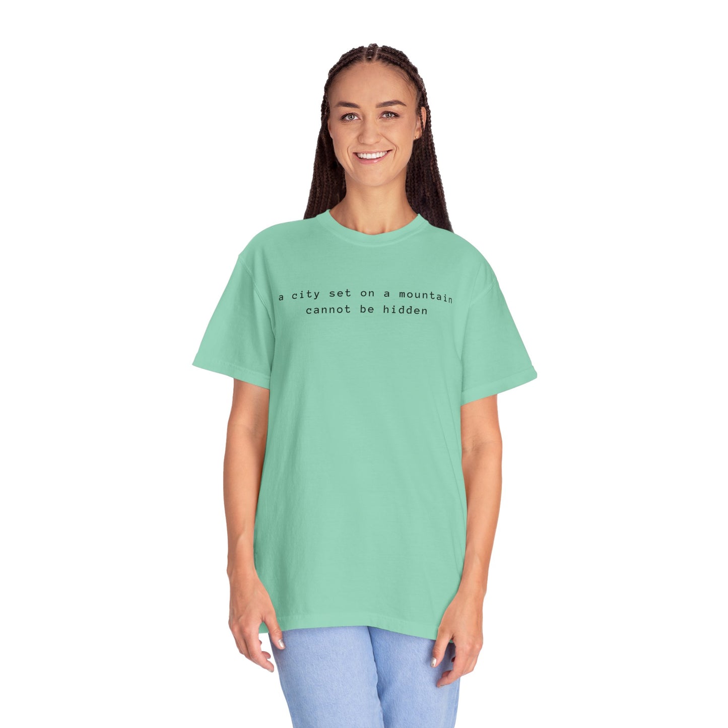 Matthew 5:14 - A City Set on a Mountain - Graphic T-Shirt
