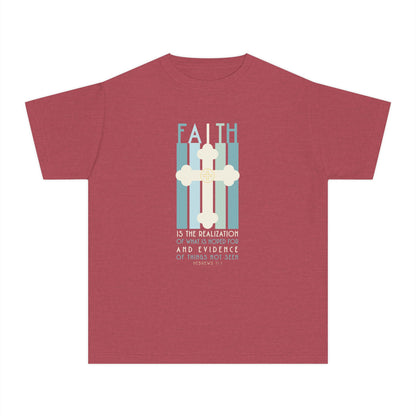 Hebrews 11:1 Faith Youth Graphic T-Shirt