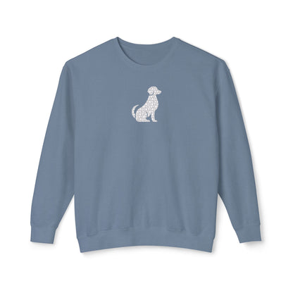 Dog Floral Silhouette Lightweight Sweatshirt