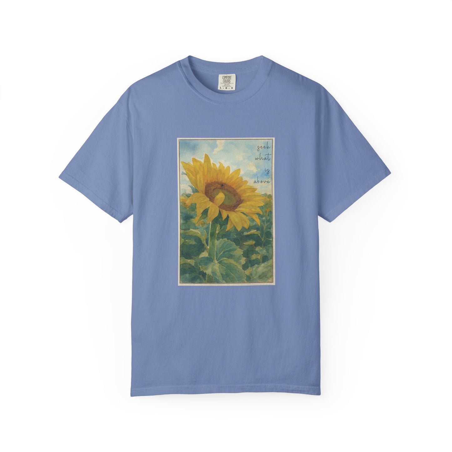 Sunflower (Seek what is Above) Watercolor T-Shirt