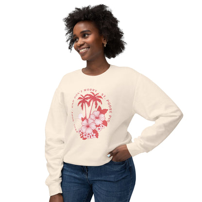Pray, Hope, Don't Worry - Saint Padre Pio Quote Graphic Lightweight Sweatshirt