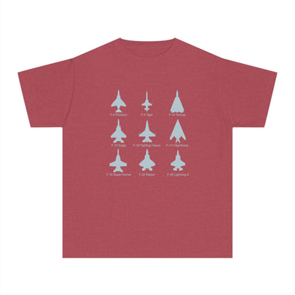 United States Fighter Jets Youth Graphic T-Shirt