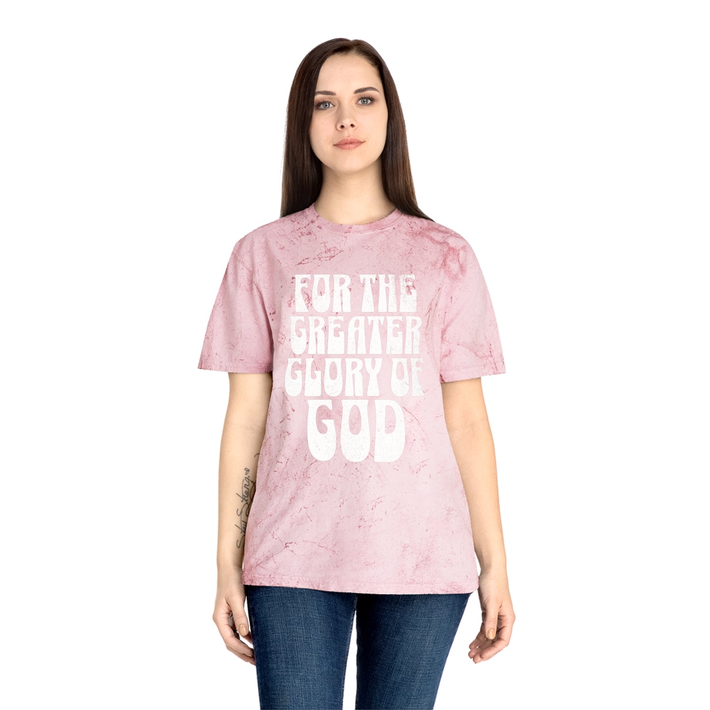 For the Greater Glory of God - Bubble Font Version - T-Shirt