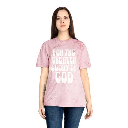 For the Greater Glory of God - Bubble Font Version - T-Shirt