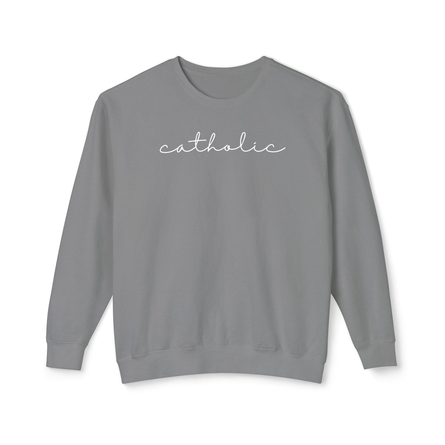 Catholic Script Lightweight Sweatshirt