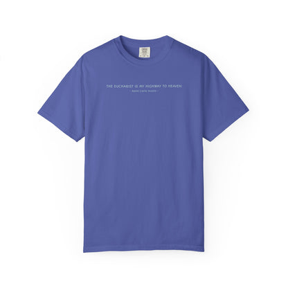 Saint Carlo Acutis - Eucharist Highway to Heaven - Graphic T-Shirt