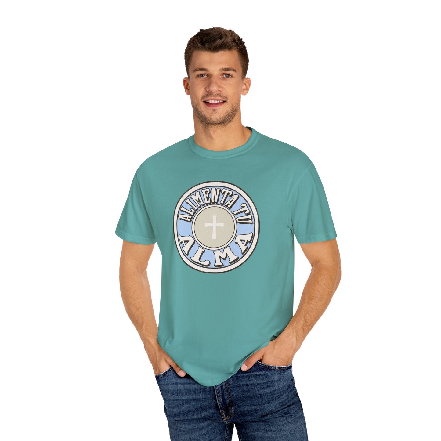 Feed Your Soul with Jesus - Spanish Option - Graphic T-Shirt