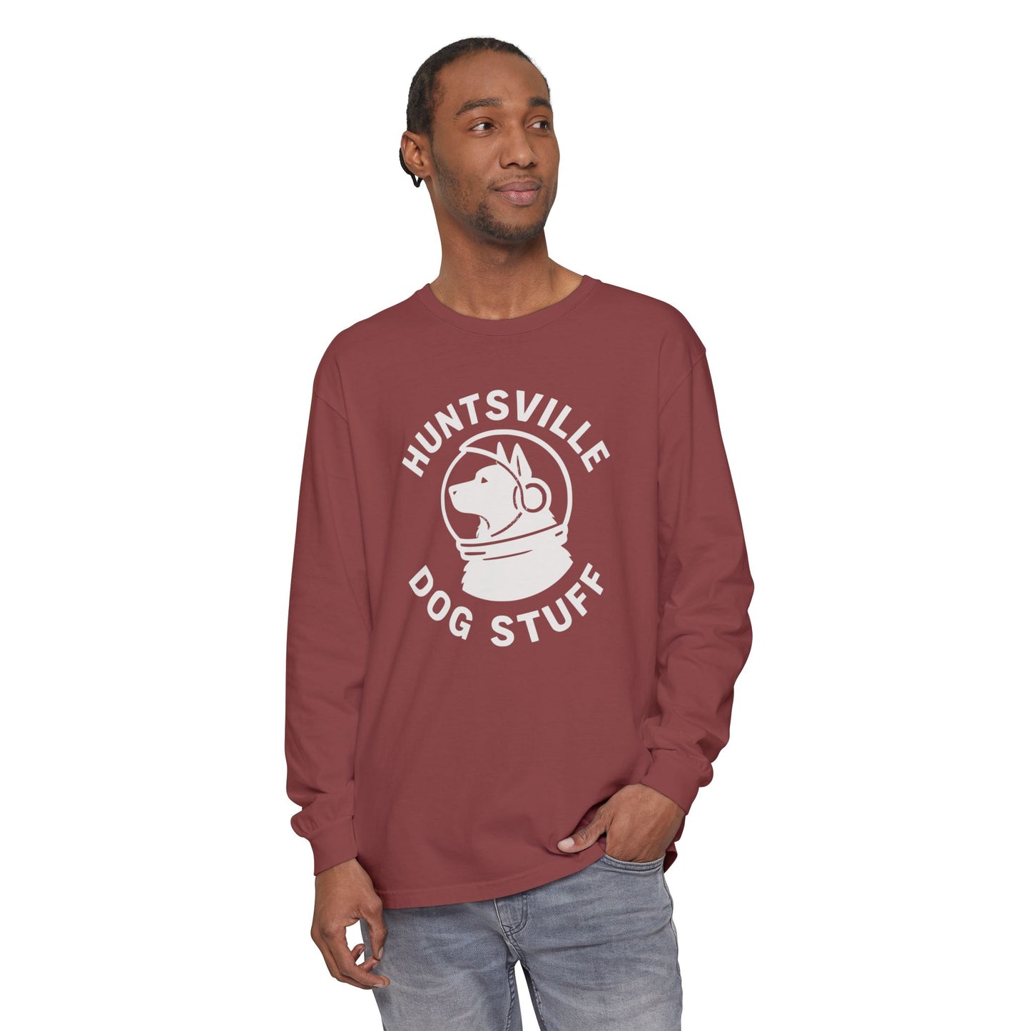 Huntsville Dog Stuff Long Sleeve T-Shirt - Plain Back