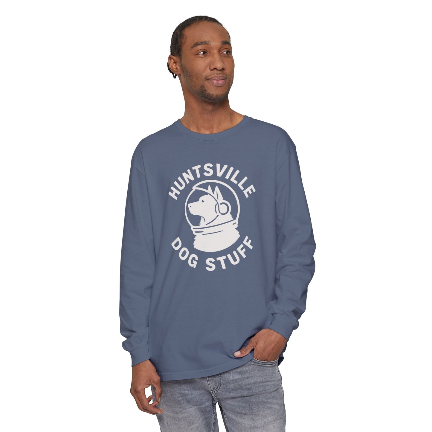 Huntsville Dog Stuff Long Sleeve T-Shirt - Plain Back
