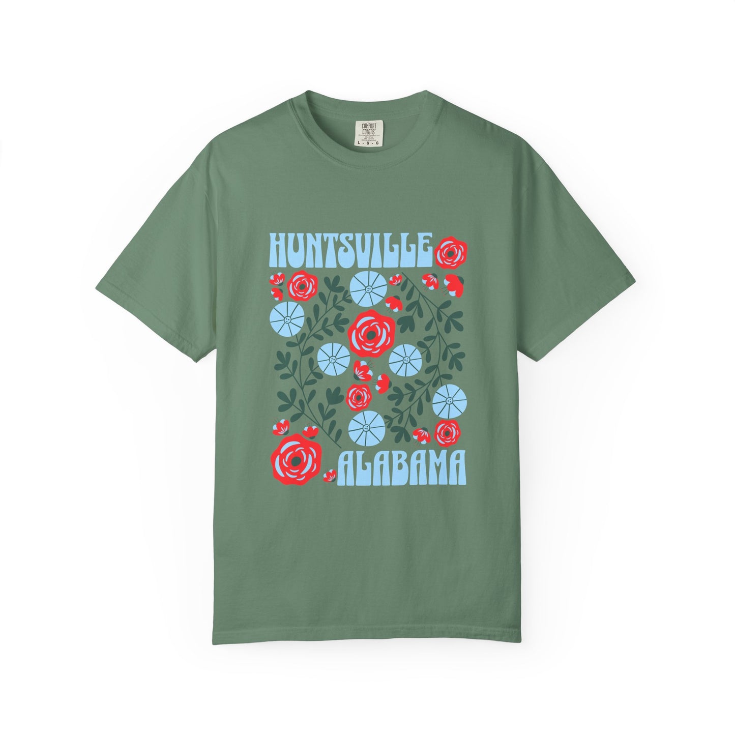 Floral Huntsville 100% Cotton T-Shirt