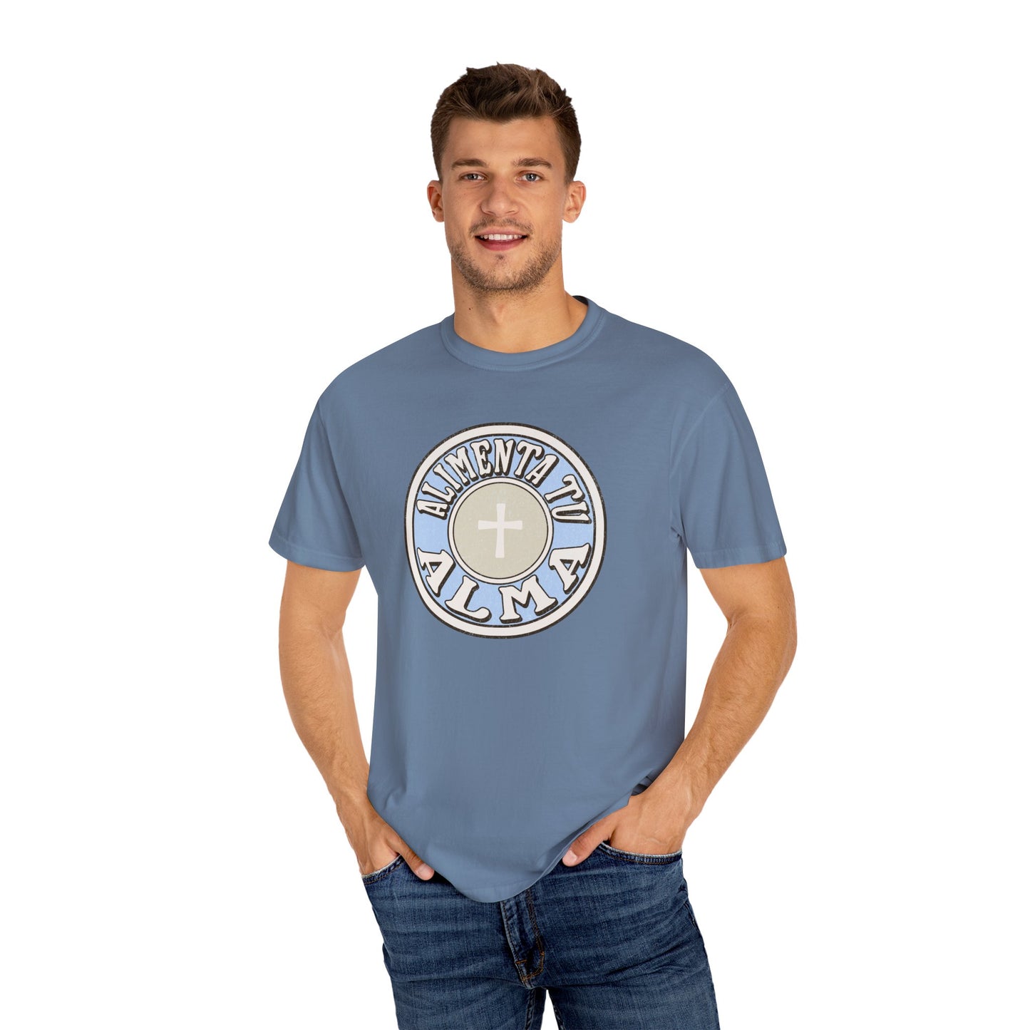Feed Your Soul with Jesus - Spanish Option - Graphic T-Shirt