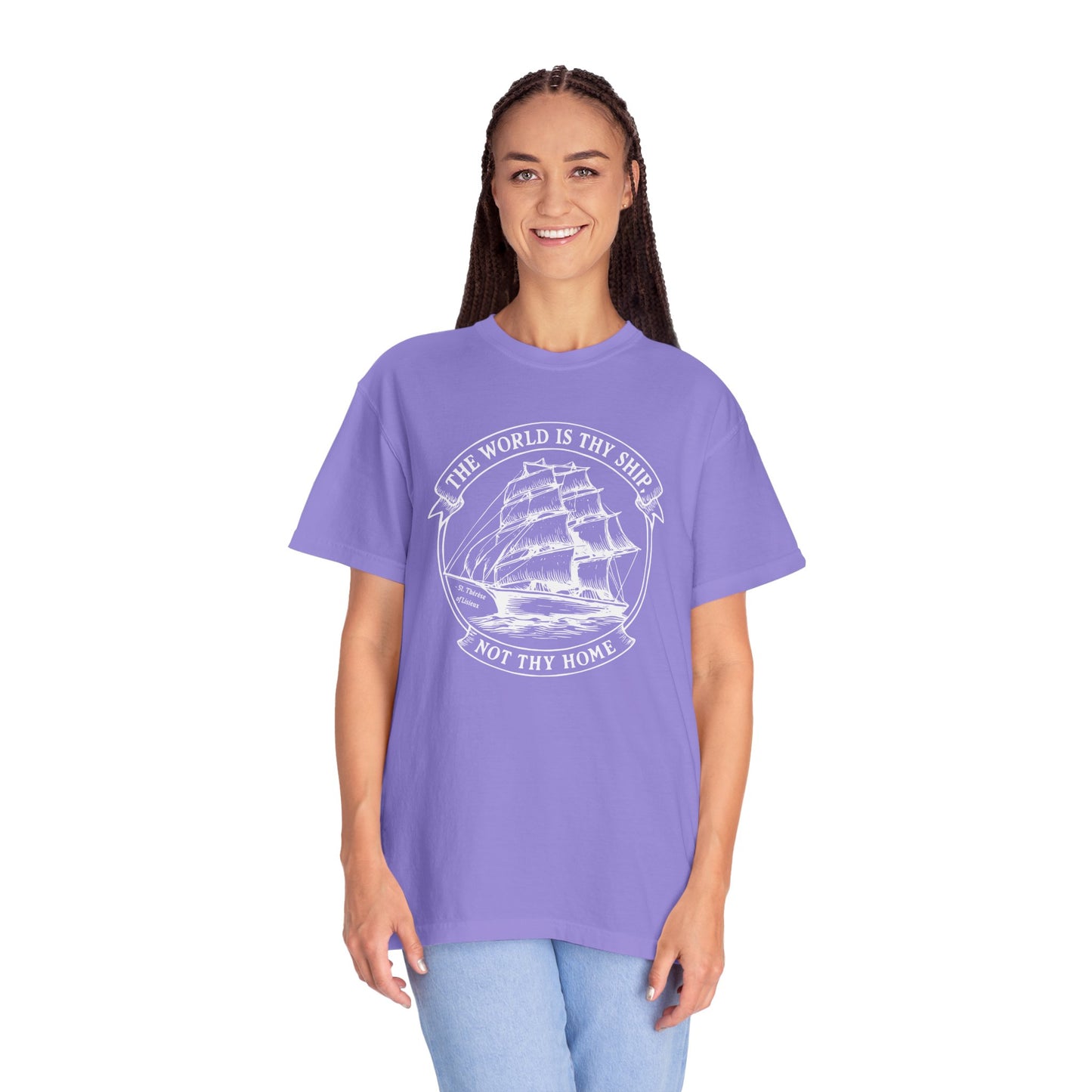 Saint Thérèse of Lisieux - World is Thy Ship - Graphic T-Shirt