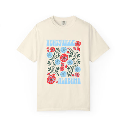 Floral Huntsville 100% Cotton T-Shirt