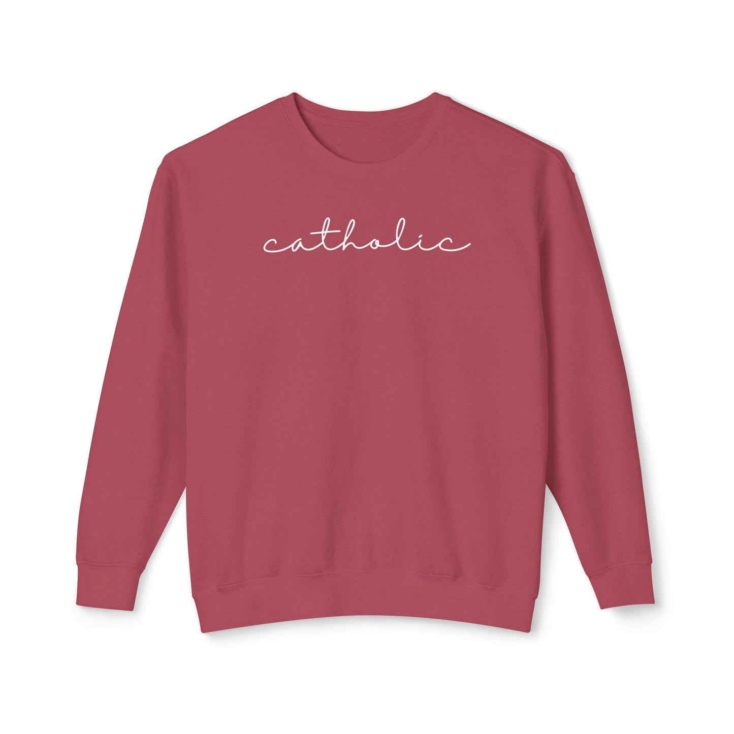 Catholic Script Lightweight Sweatshirt
