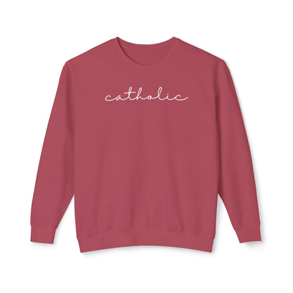 Catholic Script Lightweight Sweatshirt