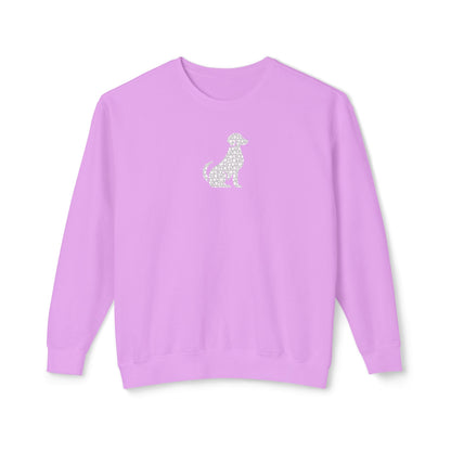 Dog Floral Silhouette Lightweight Sweatshirt