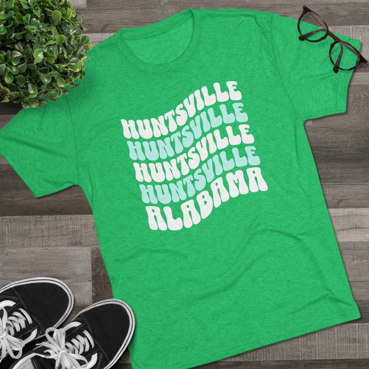 Huntsville AL Wavy Repeat T-Shirt