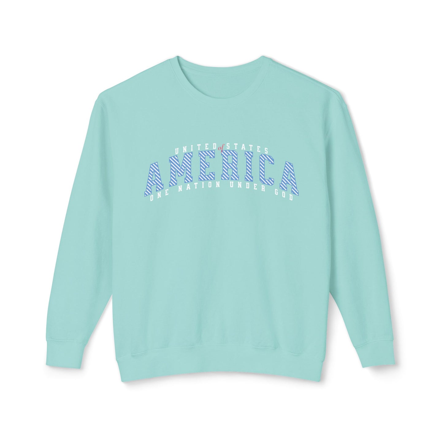USA One Nation Under God Lightweight Sweatshirt