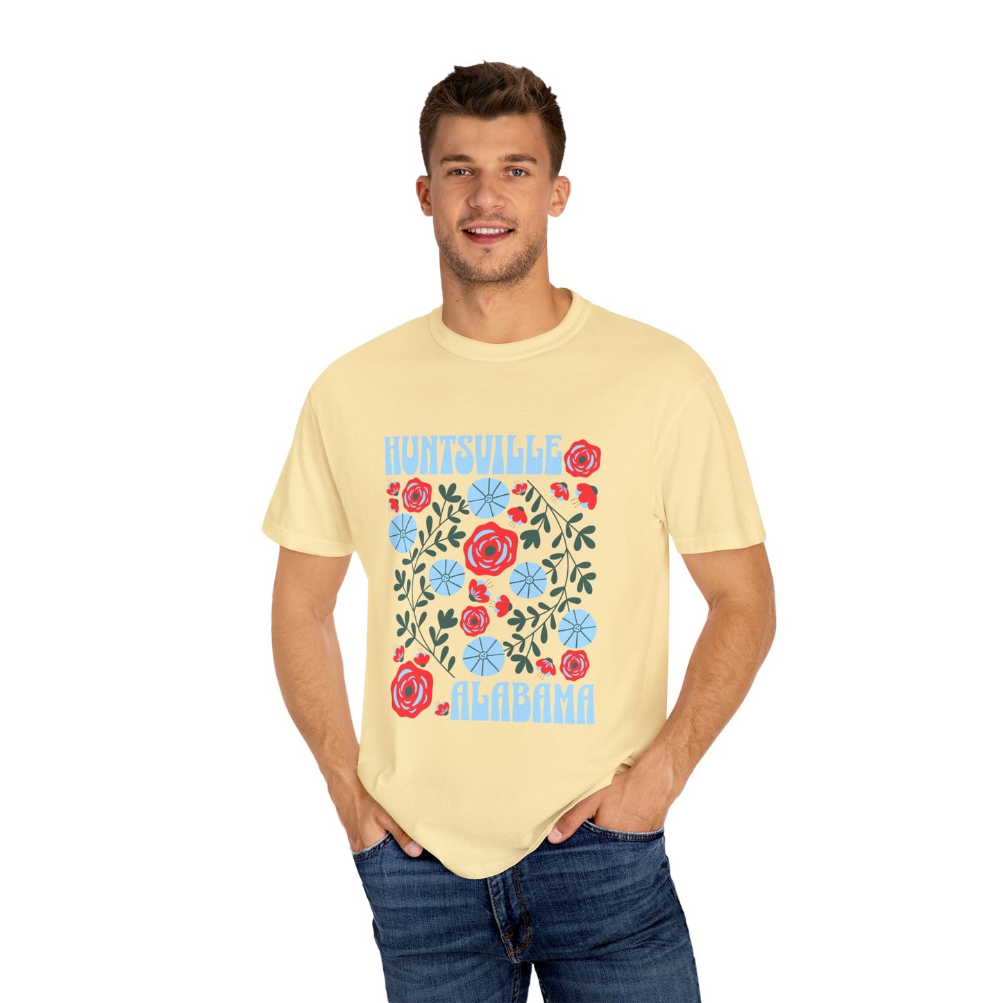 Floral Huntsville 100% Cotton T-Shirt